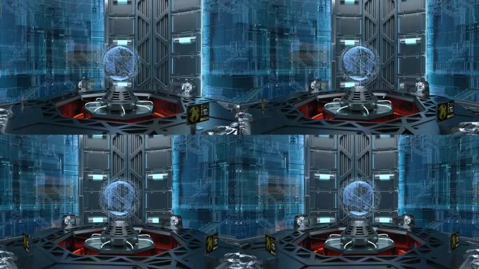 全息地球科幻展示场景