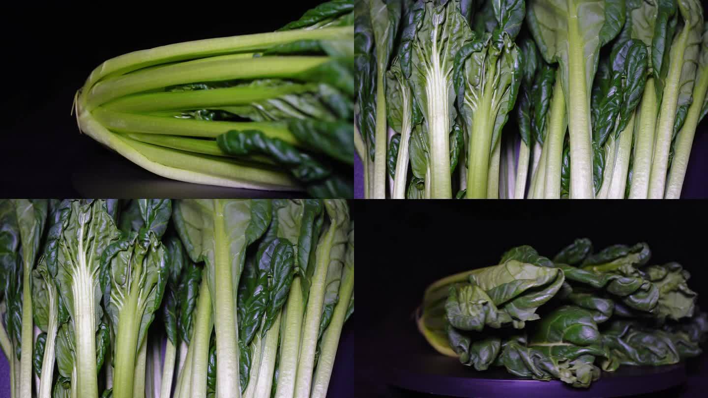镜头合集蔬菜菊花菜绿叶菜食材1