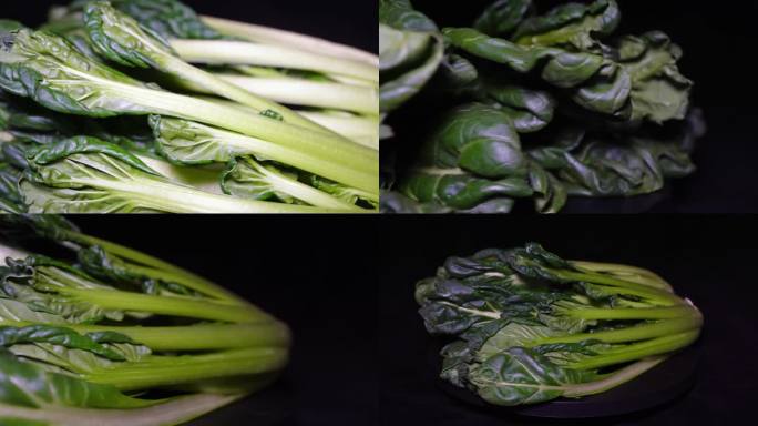 镜头合集蔬菜菊花菜绿叶菜食材2