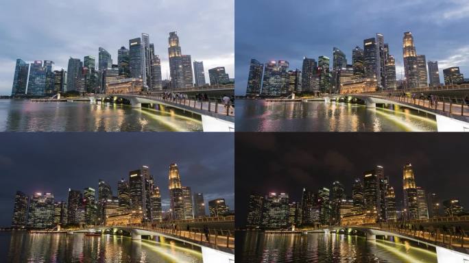 新加坡金融区日转夜 Singapore