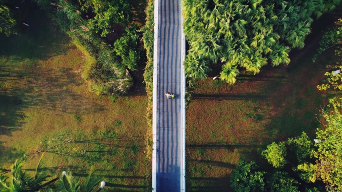 儿童挽手过天桥