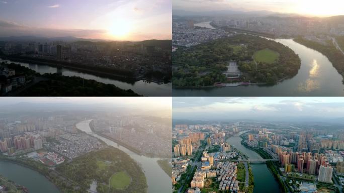 广西百色全景 城市大景