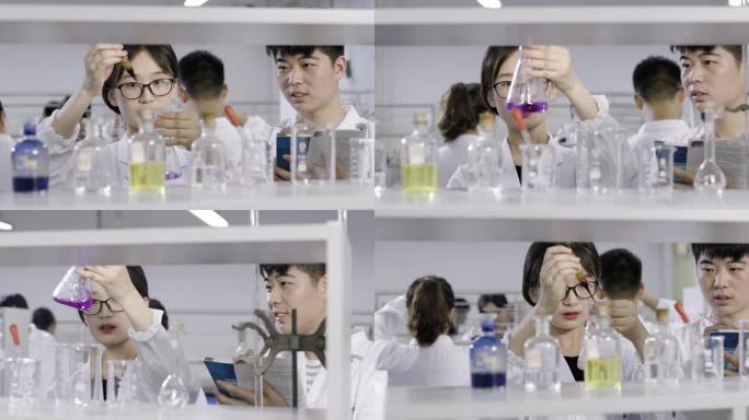 【原创4K】实验室 试验 化学 教学