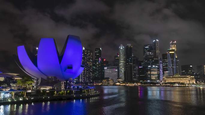 新加坡海湾金融区延时 Singapore