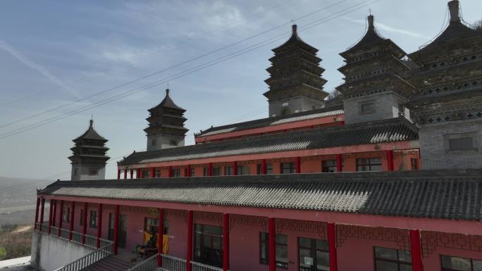 浐灞大阿弥陀寺陕西古寺西安旅游西安古建筑