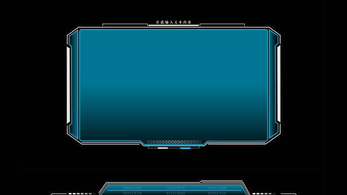 多款4K科技框字幕框视频框【带通道】-3