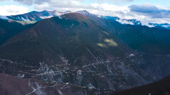 梅里雪山航拍延时