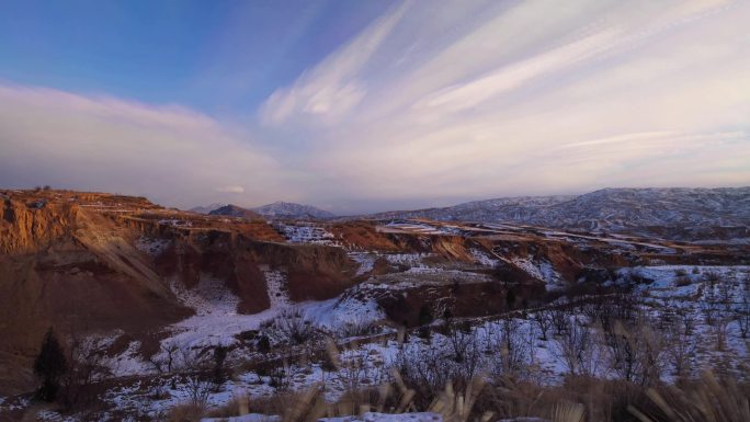 大同郊外雪景