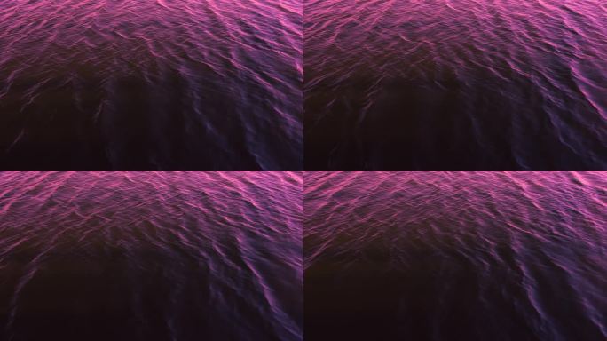 4K紫红色的水波纹流动