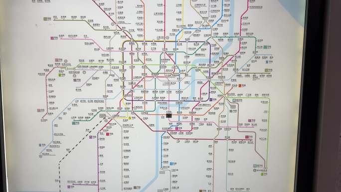 4K原创 上海轨道交通网络示意图