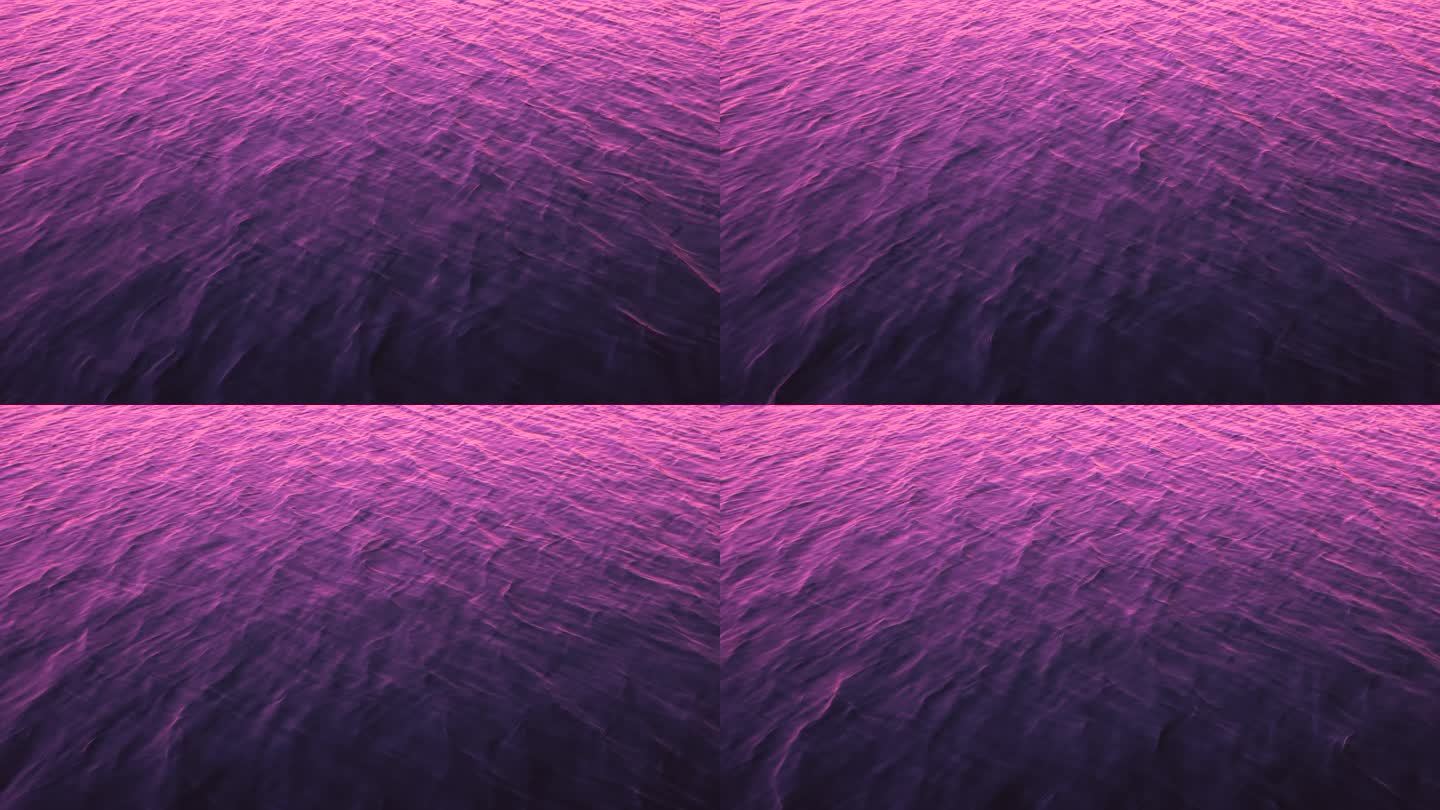 4K紫色的水波纹流动