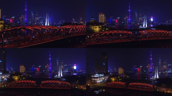 Z上海白渡桥夜景