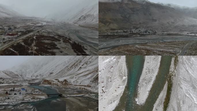 普兰科迦寺孔雀河雪景合集