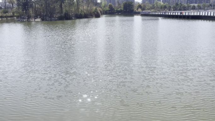 湖 湖水 流水 空镜头