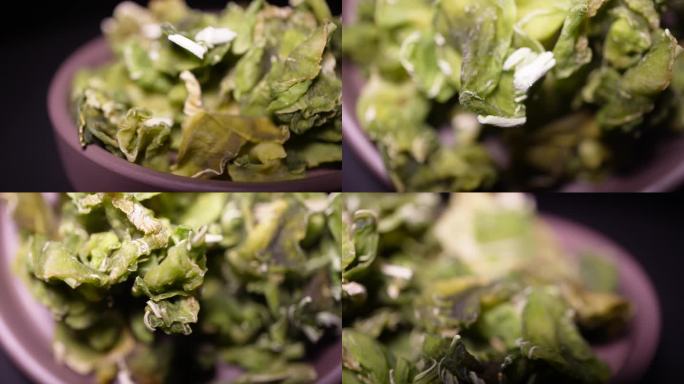 镜头合集蔬菜菜干莴笋干食材1