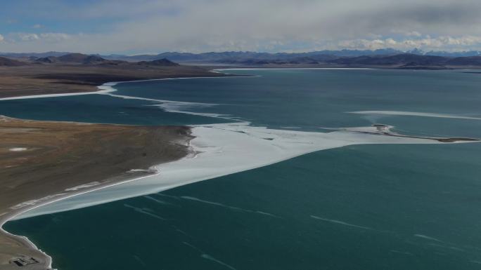 西藏湖泊扎日南木措冰水合集