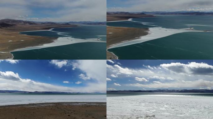 西藏湖泊扎日南木措冰水合集