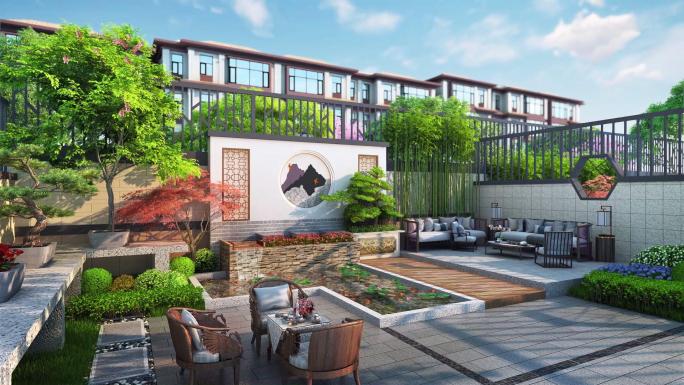 高档别墅生活场景三维动画