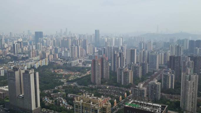 重庆两江新区城市高楼航拍4K宣传片