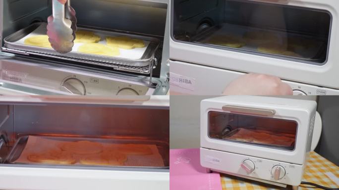 镜头合集小烤箱烤饼干姜饼烘焙2