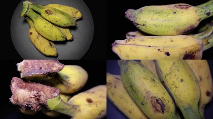镜头合集小米蕉香蕉青香蕉水果3