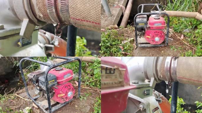 小型柴油机抽水机抽水稻田灌溉田间农田浇水