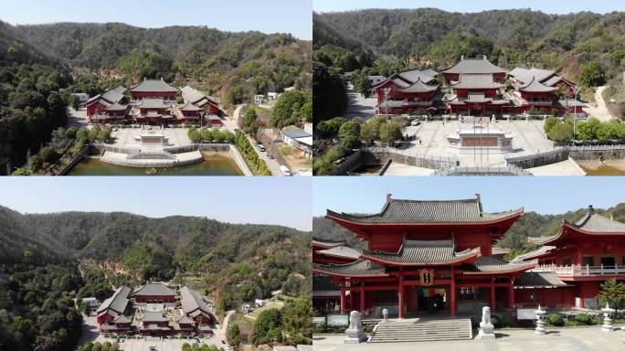 【合集】长沙谷山宝宁寺多段航拍