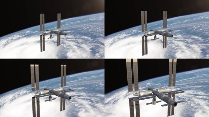 中国空间站4K视频素材