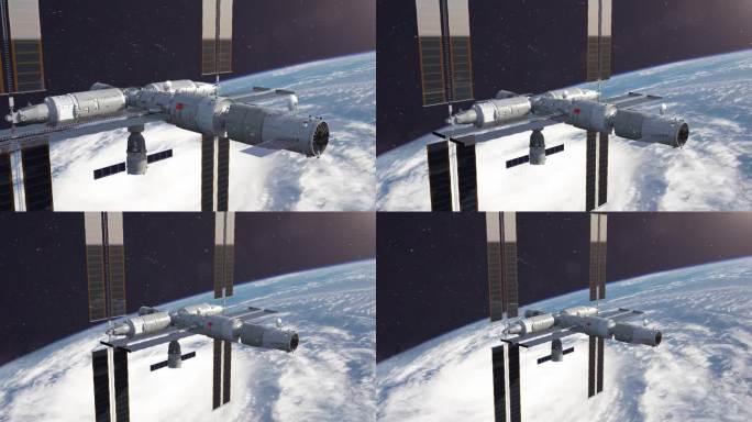 中国空间站4K视频素材