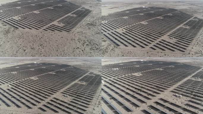 新疆哈密：光伏电站闪耀戈壁荒漠