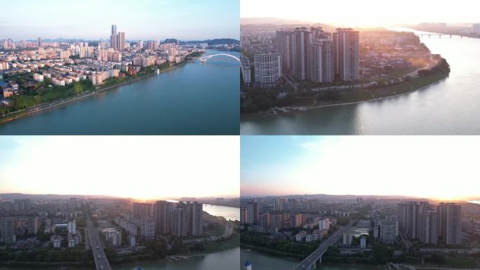 柳州城市夕阳风景