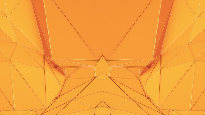 【4K时尚背景】明黄金边视觉设计几何图形