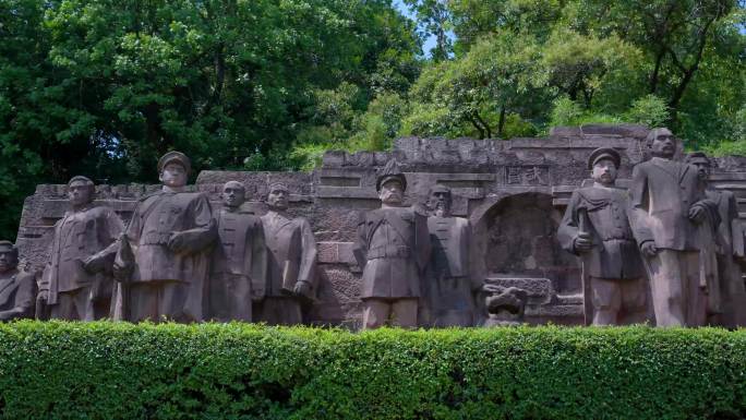 武汉武昌首义公园辛亥首义人物群雕像