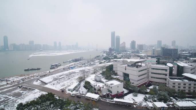 南昌-滕王阁雪景航拍