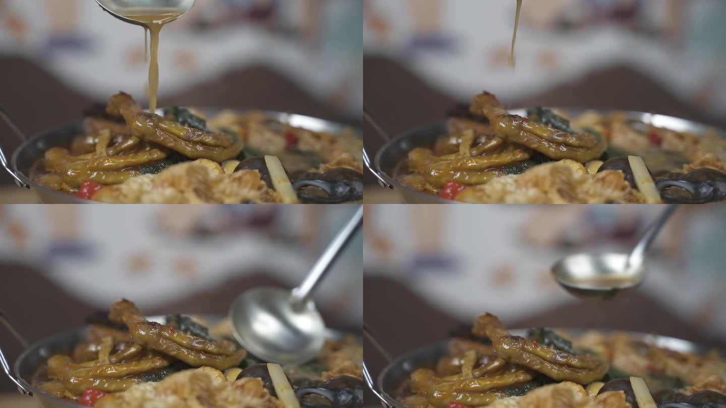 广西菜柳州螺蛳粉风味鸭脚煲沸腾美食