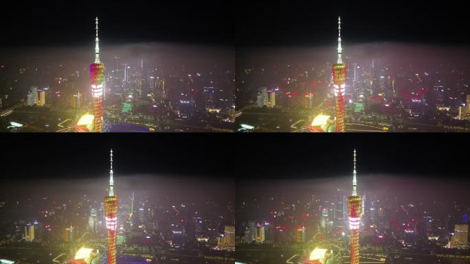 环绕广州塔夜景