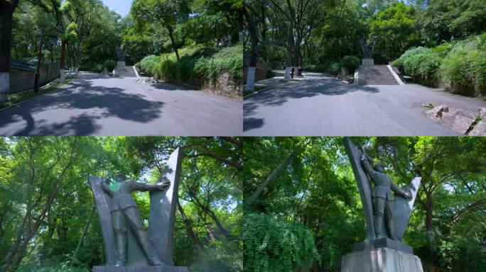 武汉首义公园首义战士纪念塑像4K视频合集
