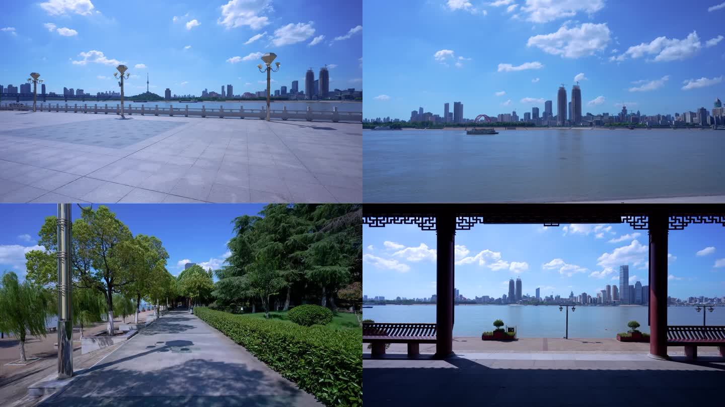 武汉武昌江滩公园风光视频合集