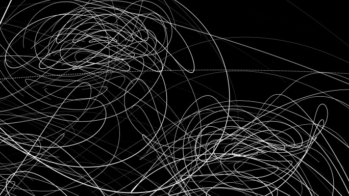 4K黑白抽象线条