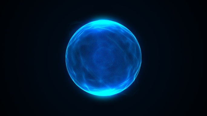 蓝色能量球