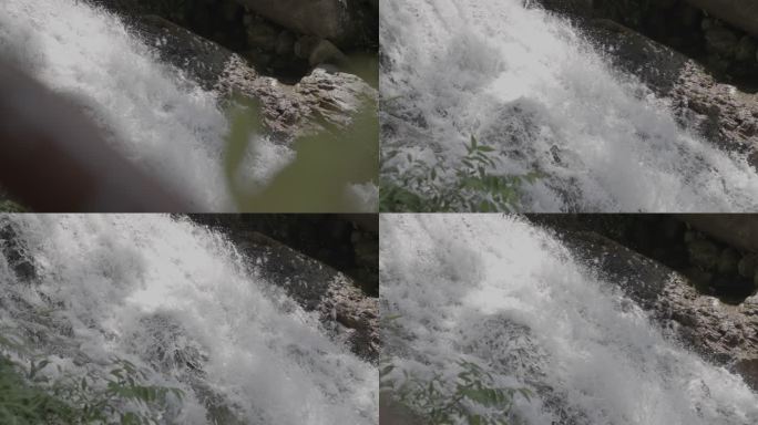 山间溪流清澈流水高速摄影_log3