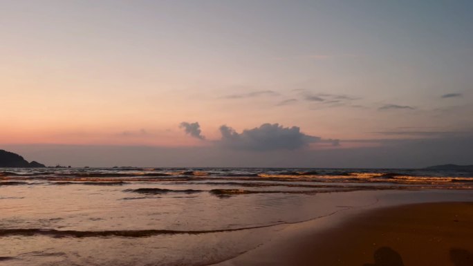 海岸晚霞