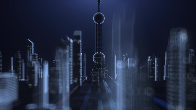 科技城市，三维动画