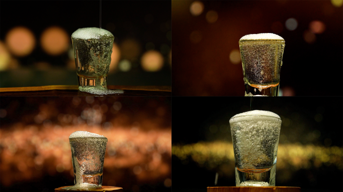 酒白酒花倒酒水滴酒水酱酒高度酒60帧