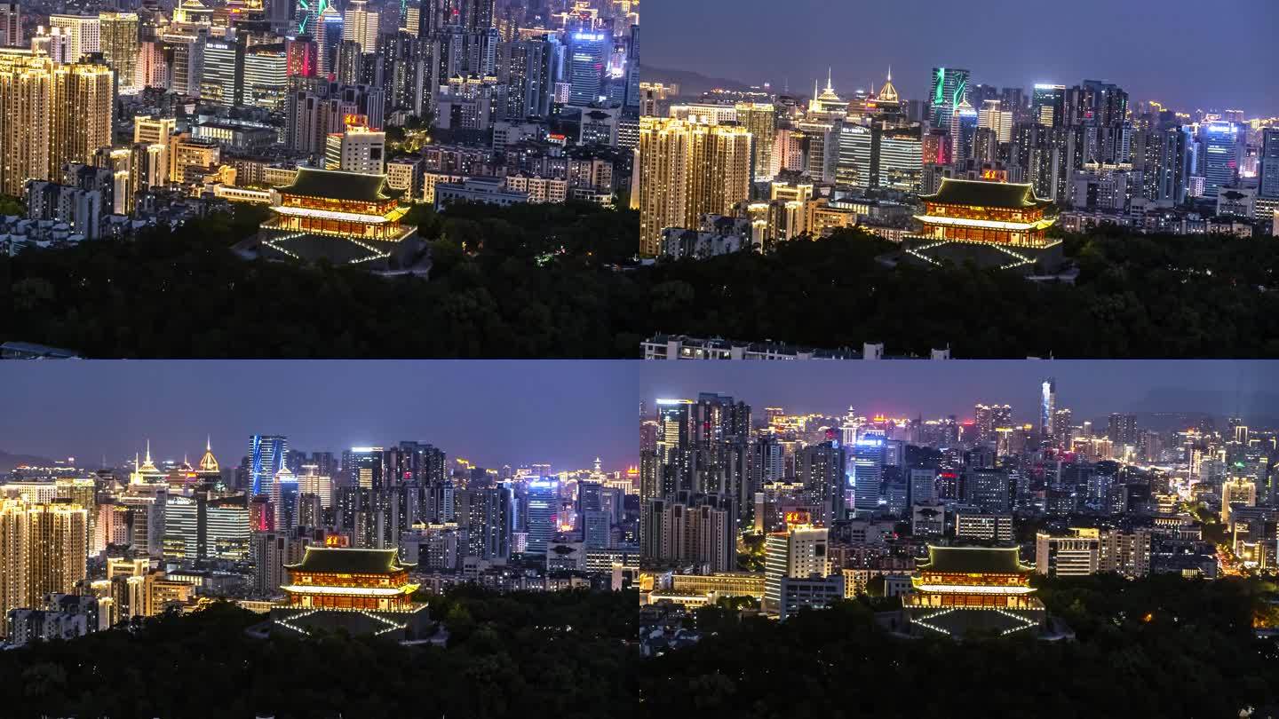 福州镇海楼4K夜景航拍