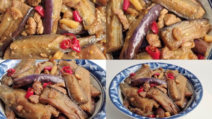 【镜头合集】茄子肉末美食菜品（1）