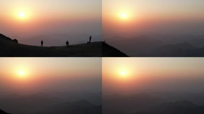 高山日落大山黄昏唯美大气