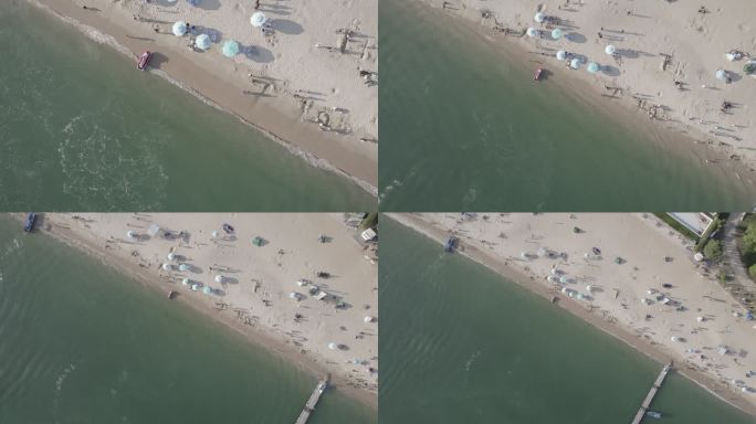 海边沙滩航拍