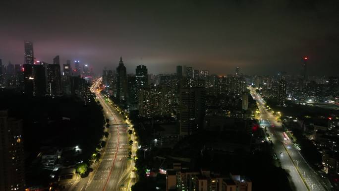 【正版原创】深圳滨河大道公路夜景