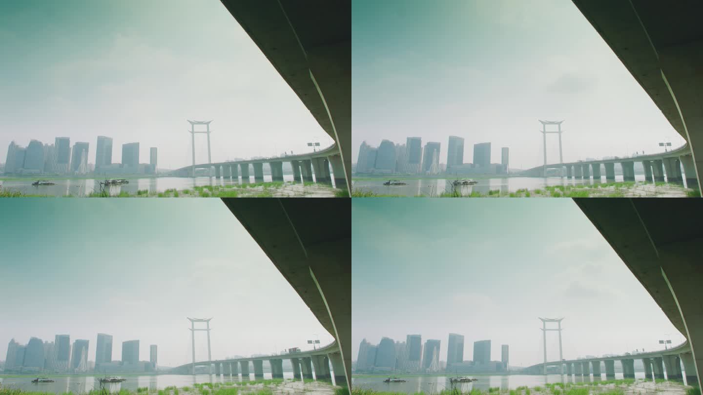 L晋江大桥车流交通延时